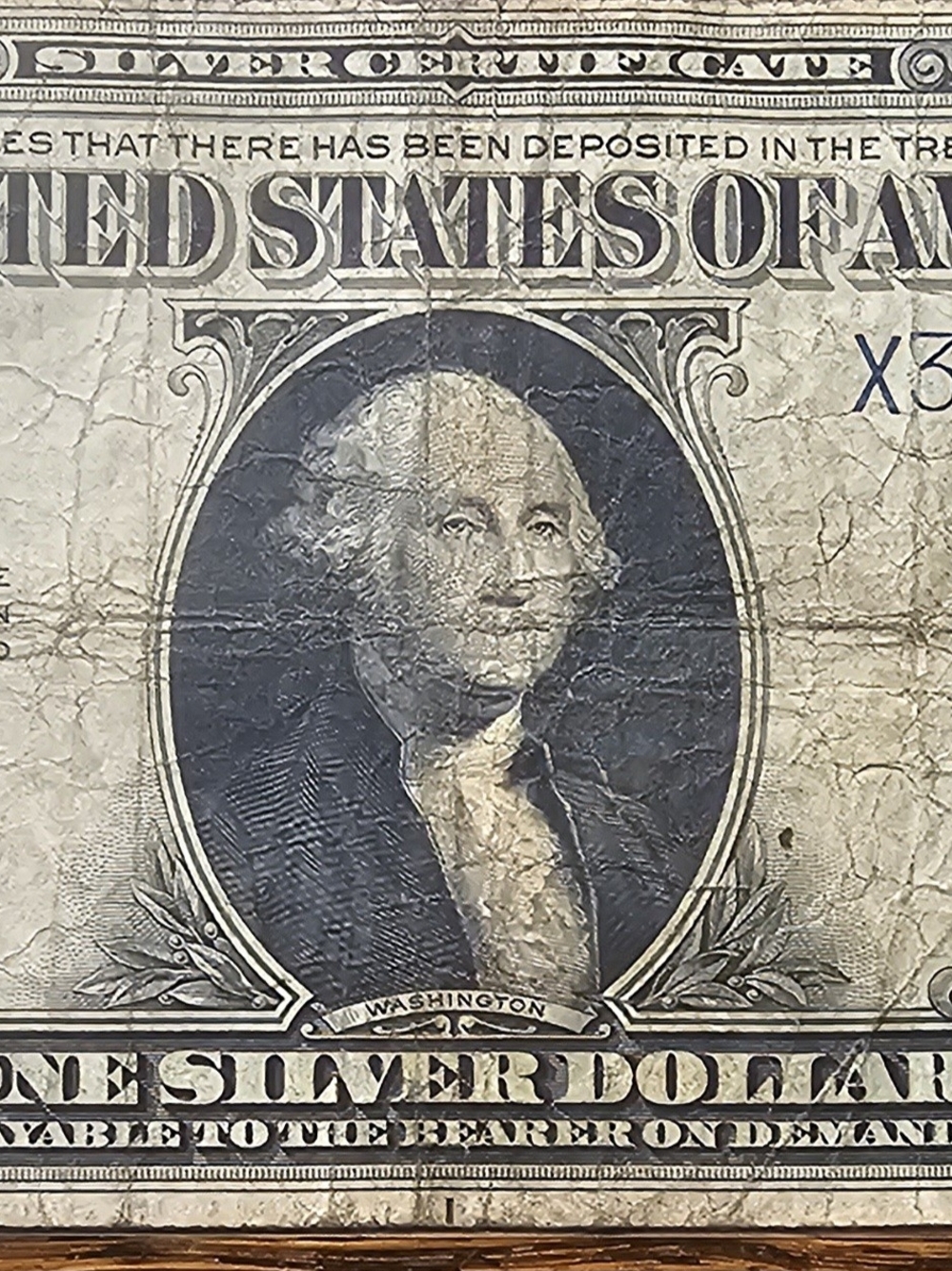 1923 $1 Silver Certificate Also Called Horse Blanket Banknote